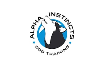 design good looking dog training startup logo