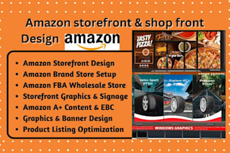 create amazon storefront design, amazon brand store amazon fba wholesale signage
