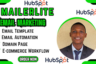 design mailerlite, hubspot CRM, integration and automation