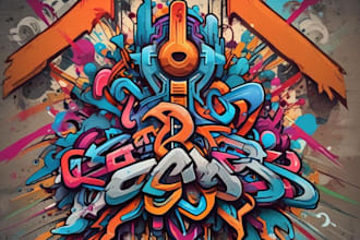 create graffiti art design for your words or graffiti logo
