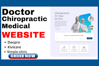 build medical doctor appointment website chiropractic medic website chiropractor