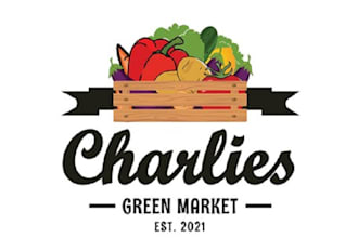 design creative farm produce delivery company logo