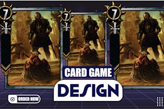 design a stunning illustration card game
