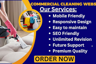 design commercial cleaning website office website house website