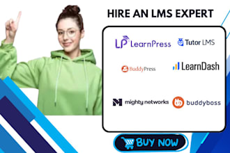 develop wordpress membership website, lms website