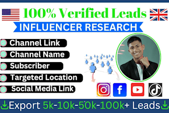 do find the best instagram, facebook, tiktok, and youtube influencer email lists