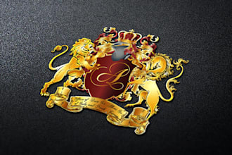 design luxury vintage royal family crest coat of arms heraldic and emblem logo