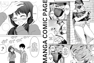 draw manga storyboard anime manga comic page manga artist webtoon manga art