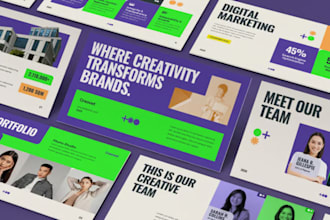 design powerpoint presentation and investor pitch deck for your business