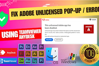do fix adobe popup this app has been disabled and this unlicensed adobe app