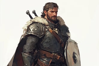 draw dnd rpg character for you