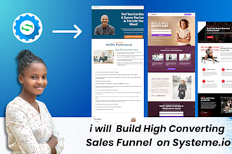 systeme io sales funnel, systeme io landing page, webinar funnel, membership