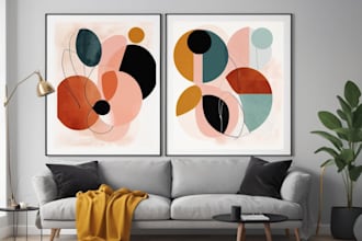 design printable abstract wall art posters