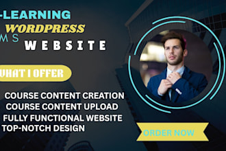 create a professional elearning, online course platform, lms