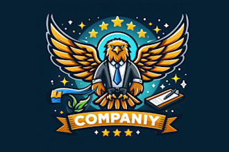 design high quality wings mascot logo with express delivery