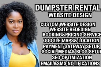 dumpster rental website waste management website sanitation junk removal website