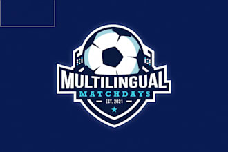 design unique soccer based blog logo