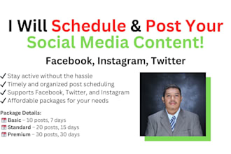 schedule posts on facebook, instagram using meta and twitter