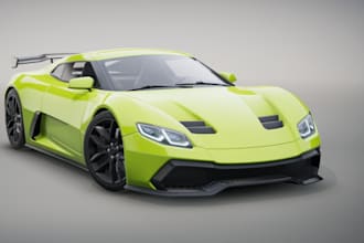 custom 3d car model,vehicle, body kits,modified car parts accessories in blender