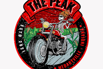 design peak bar and bight club logo