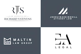 do modern legal, attorney and law firm logo or any graphics design