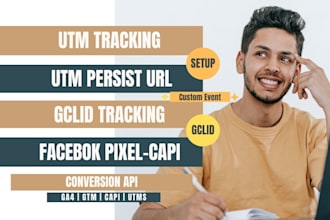 setup utm tracking, utm parameters, gclid, meta pixel,meta conversion API