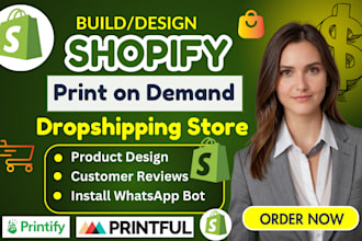 set up shopify print on demand, shopify pod, shopify printful, shopify printify
