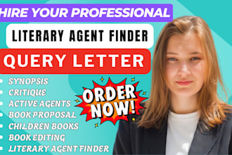 be your professional literary agent to pitch, query, and publish your book