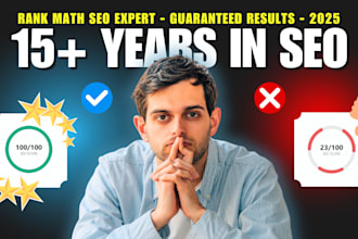 setup rank math SEO service with 90 score
