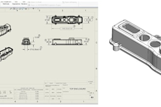 design detailed 2d technical drawings for your project