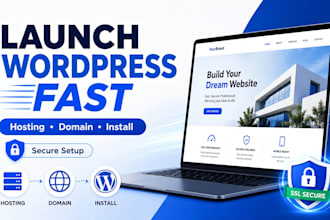 set up hosting, domain, and install wordpress or multisite professionally
