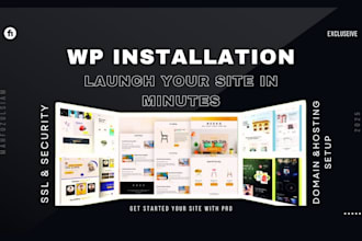 set up hosting, domain, and install wordpress or multisite professionally
