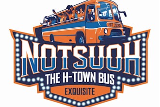 design luxury bus logo