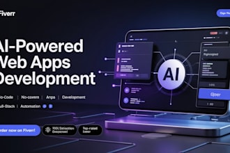 create ai powered no code web apps full stack and automated development