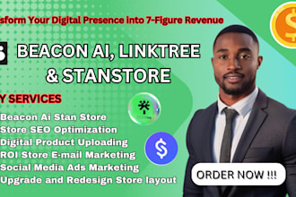stan store design beacons ai linktree gumroad payhip stan store marketing