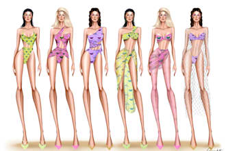 create swimwear or resortwear collection