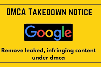 takedown leaked content on google search under dmca