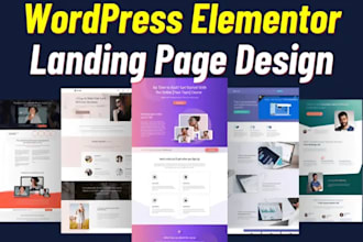 design and create a wordpress landing page, sales funnel, and homepage