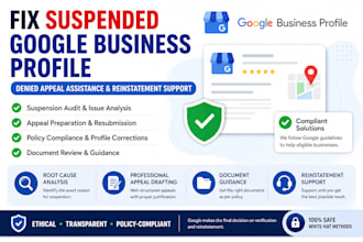 reinstate suspended google business profile and fix denied appeals
