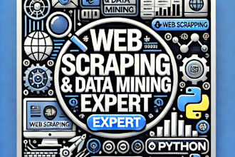 scrape any website, extract data, and automate web tasks using python
