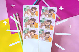 draw you custom photobooth with your pokemon favorite