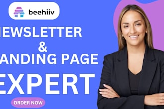 design beehive landing page beehiv ai newsletter template design