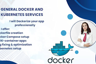 deploy your app in a docker container  and kubernetes