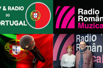 promote and play your song exclusively on portugal and  romania radio stations