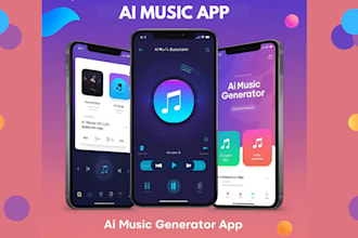 develop ai music generator app, ai song app, ai lyrics generator,music streaming