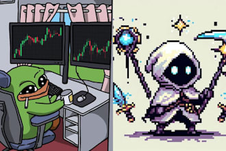 create game art nft art pixel art character art crypto memecoin art crypto punk