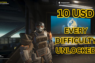 help ya unlock all difficulties for 10 bucks in helldivers 2