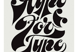 do typography hand lettering quote phrase logo design
