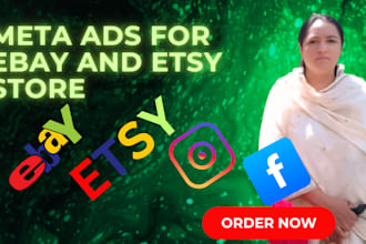 set up meta ads for shopify, ebay ,etsy, and website sales