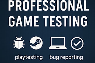 professionally test your indie game and provide feedback